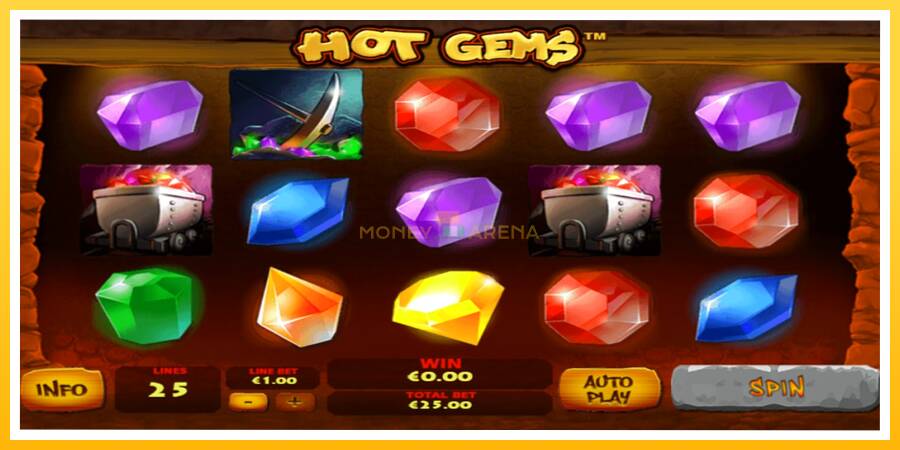 Kuva 1 pelikone Hot Gems