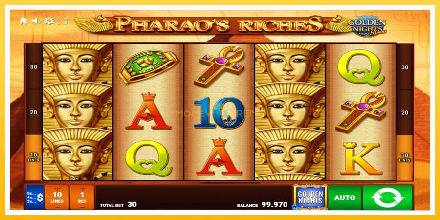 Kuva 2 pelikone Pharaos Riches Golden Nights