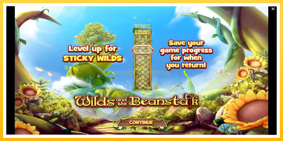 Kuva 1 pelikone Wilds and the Beanstalk