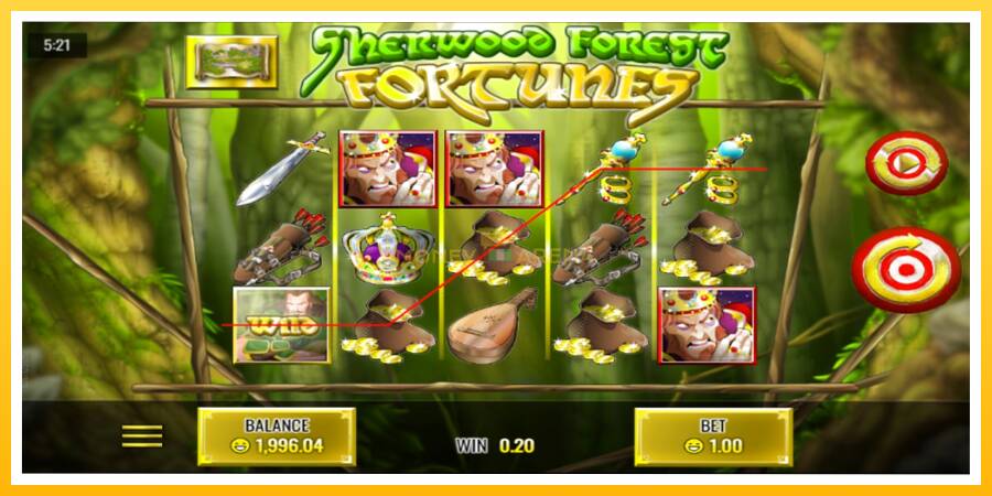 Kuva 2 pelikone Sherwood Forest Fortunes