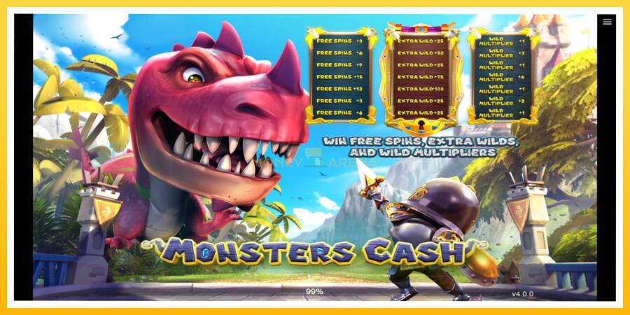 Kuva 1 pelikone Monsters Cash