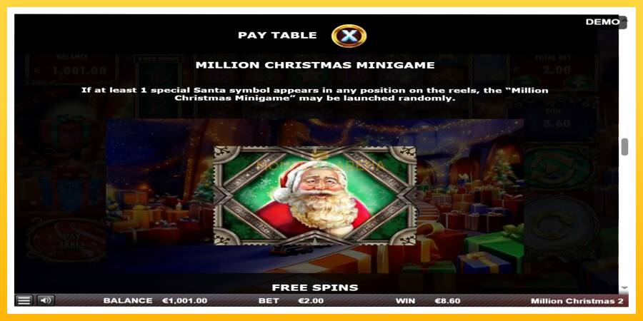 Kuva 5 pelikone Million Christmas 2