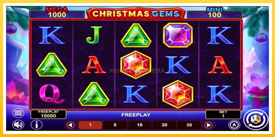 Kuva 2 pelikone Christmas Gems Hold & Win