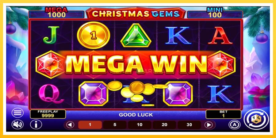 Kuva 3 pelikone Christmas Gems Hold & Win