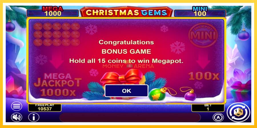 Kuva 6 pelikone Christmas Gems Hold & Win