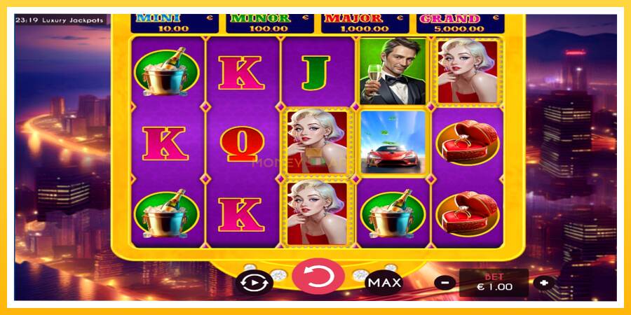 Kuva 1 pelikone Luxury Jackpots