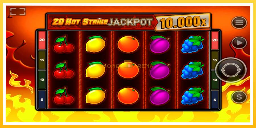 Kuva 1 pelikone 20 Hot Strike Jackpot