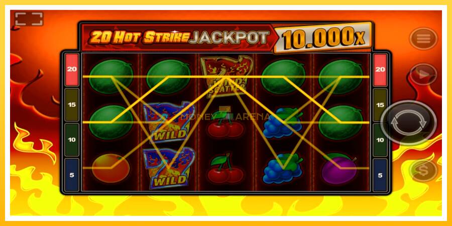 Kuva 3 pelikone 20 Hot Strike Jackpot