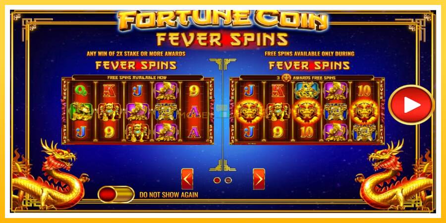 Kuva 3 pelikone Fortune Coin Fever Spins