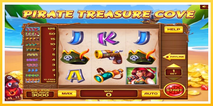 Kuva 1 pelikone Pirate Treasure Cove Pull Tabs