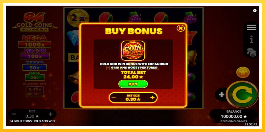 Kuva 5 pelikone 64 Gold Coins Hold and Win