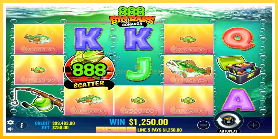 Kuva 3 pelikone 888 Big Bass Bonanza