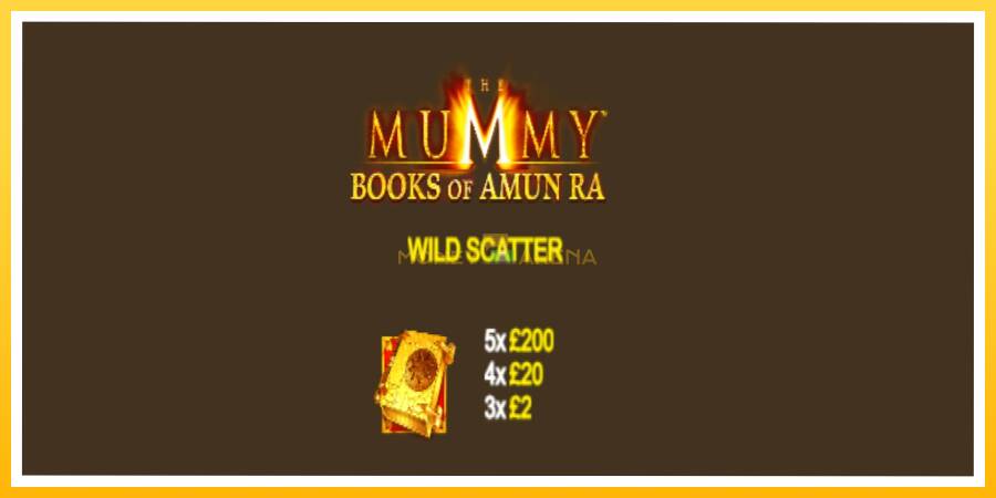 Kuva 5 pelikone The Mummy Books of Amun Ra