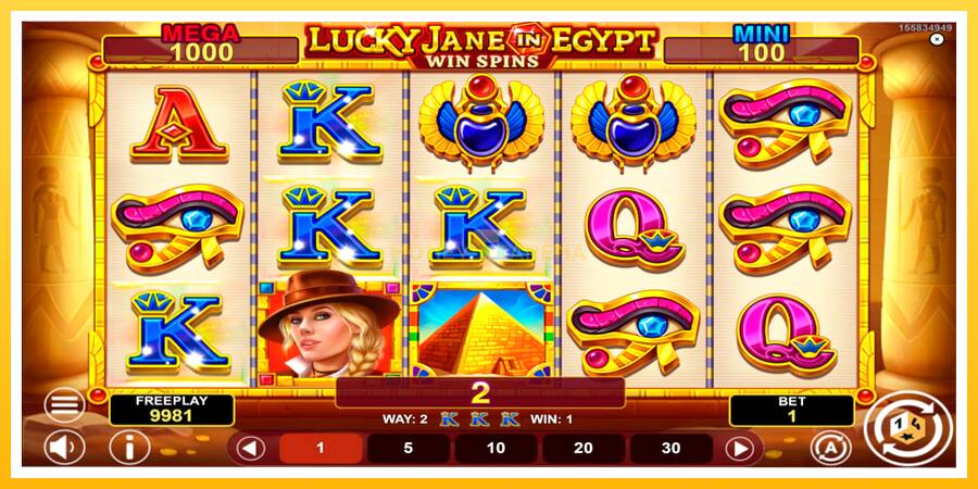 Kuva 4 pelikone Lucky Jane in Egypt Win Spins