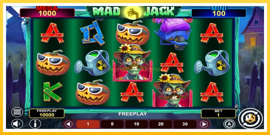 Kuva 1 pelikone Mad Jack Hold & Win