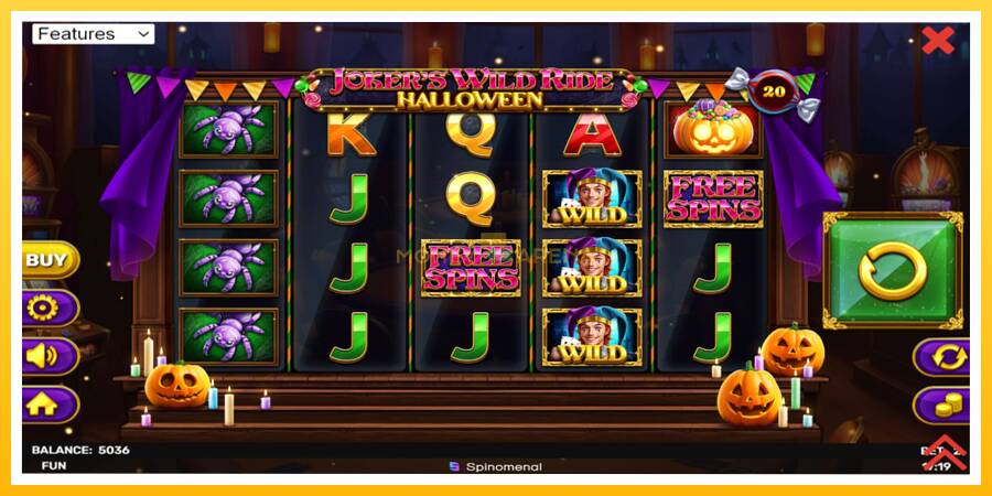 Kuva 2 pelikone Jokers Wild Ride Halloween