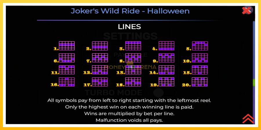 Kuva 7 pelikone Jokers Wild Ride Halloween