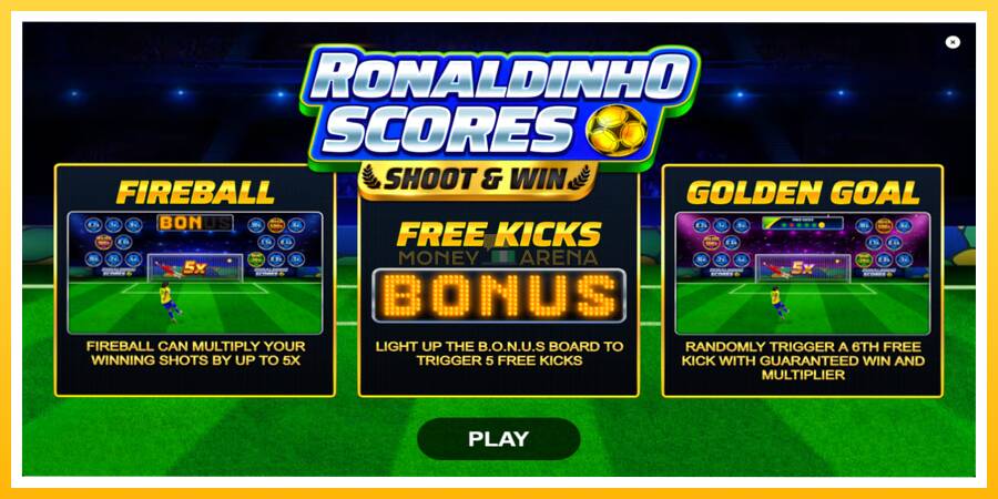 Kuva 1 pelikone Ronaldinho Scores Shoot & Win