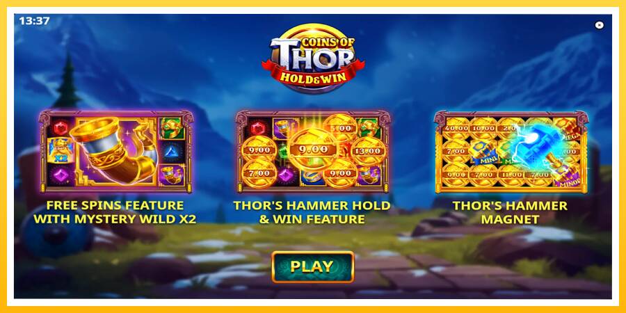 Kuva 1 pelikone Coins of Thor