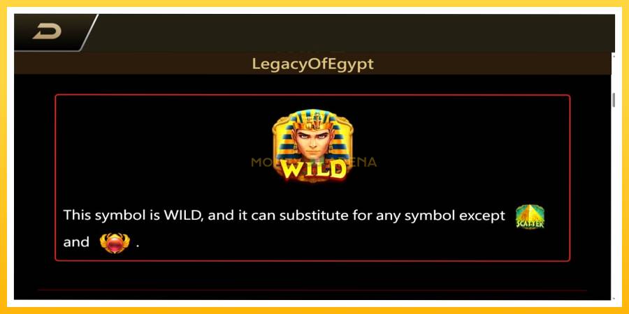 Kuva 5 pelikone Legacy of Egypt