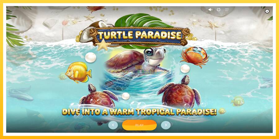 Kuva 1 pelikone Turtle Paradise