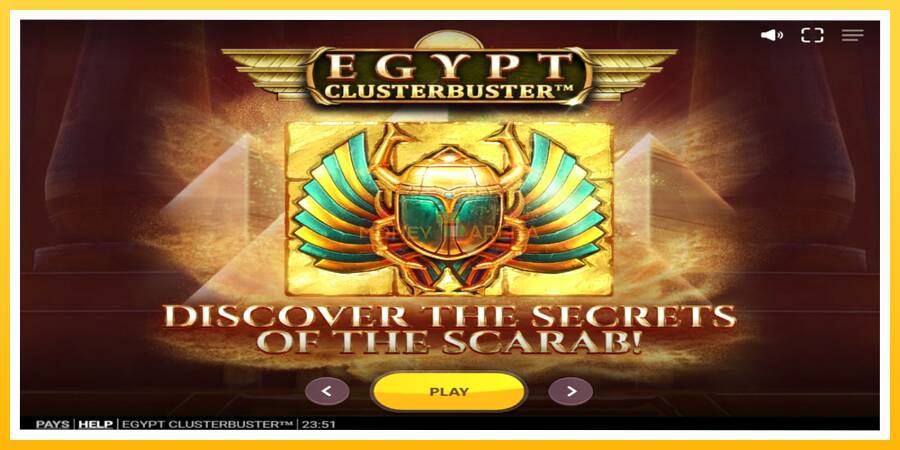 Kuva 1 pelikone Egypt Clusterbuster