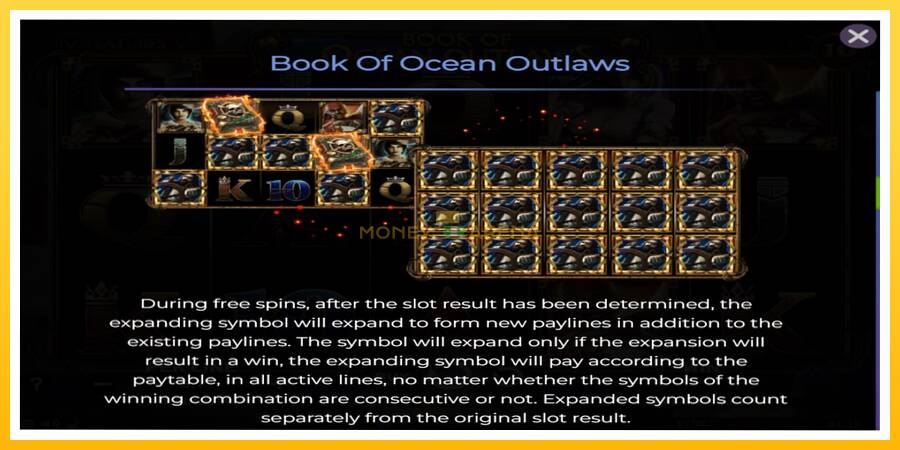 Kuva 5 pelikone Book of Ocean Outlaws