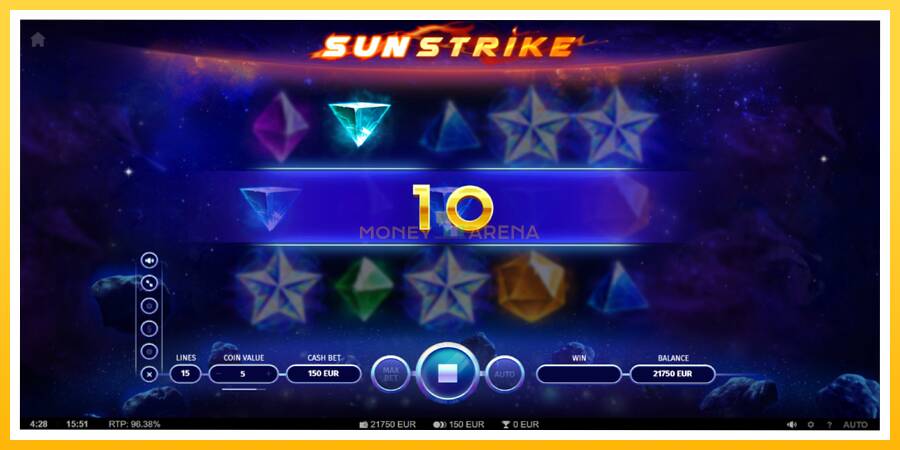 Kuva 3 pelikone Sun Strike