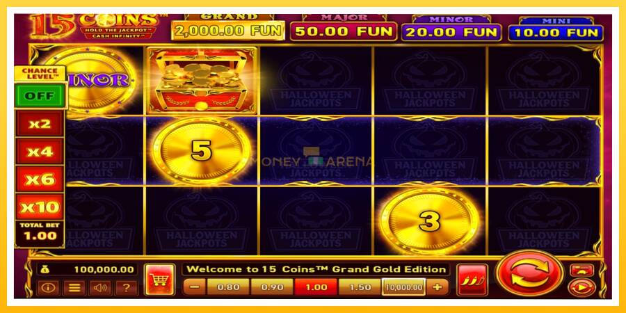 Kuva 1 pelikone 15 Coins Grand Gold Edition Halloween Jackpot