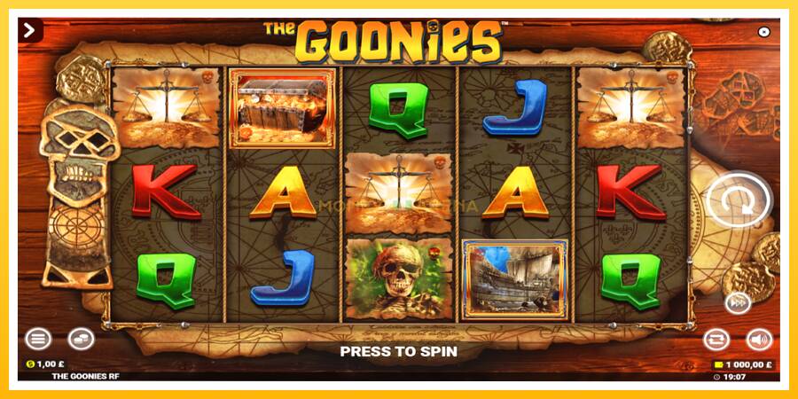 Kuva 2 pelikone The Goonies Deluxe Rapid Fire Jackpots