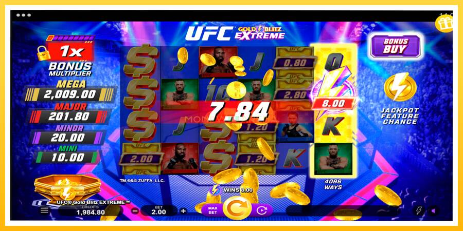 Kuva 5 pelikone UFC Gold Blitz Extreme