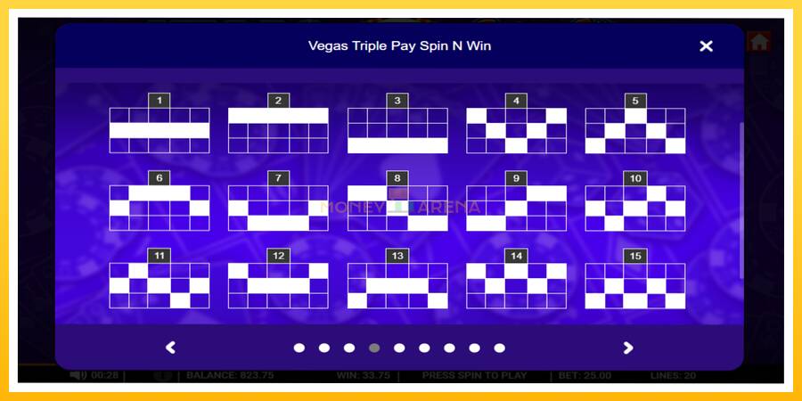 Kuva 5 pelikone Vegas Triple Pay Spin n Win