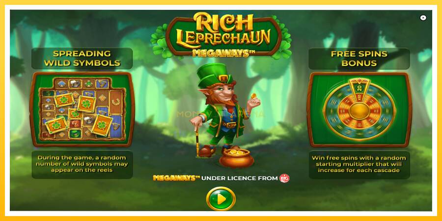 Kuva 1 pelikone Rich Leprechaun Megaways