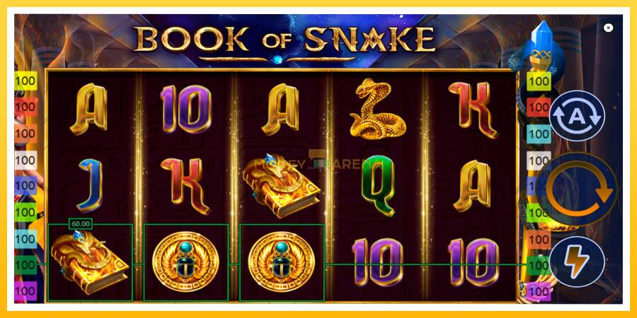 Kuva 3 pelikone Book of Snake