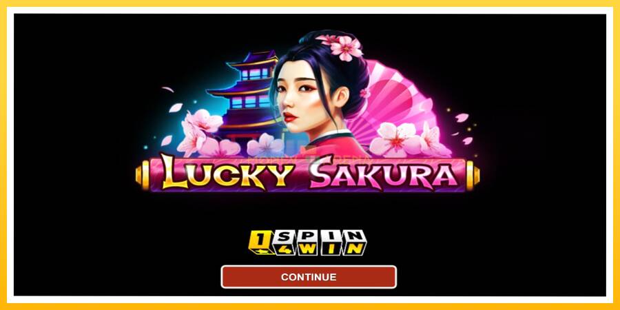 Kuva 1 pelikone Lucky Sakura Win Spins