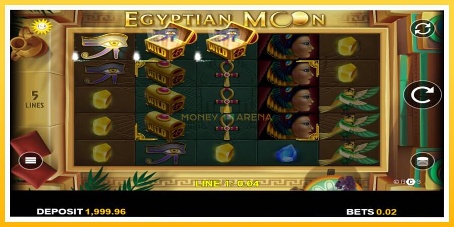 Kuva 3 pelikone Egyptian Moon