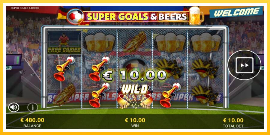 Kuva 3 pelikone Super Goals & Beers