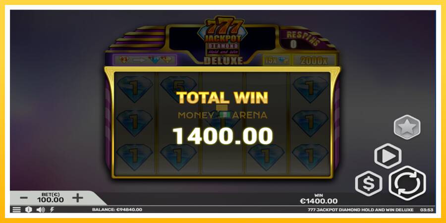 Kuva 5 pelikone 777 Jackpot Diamond Hold and Win Deluxe