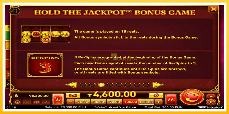 Kuva 5 pelikone 15 Coins Grand Gold Edition Score The Jackpot