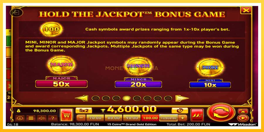 Kuva 6 pelikone 15 Coins Grand Gold Edition Score The Jackpot