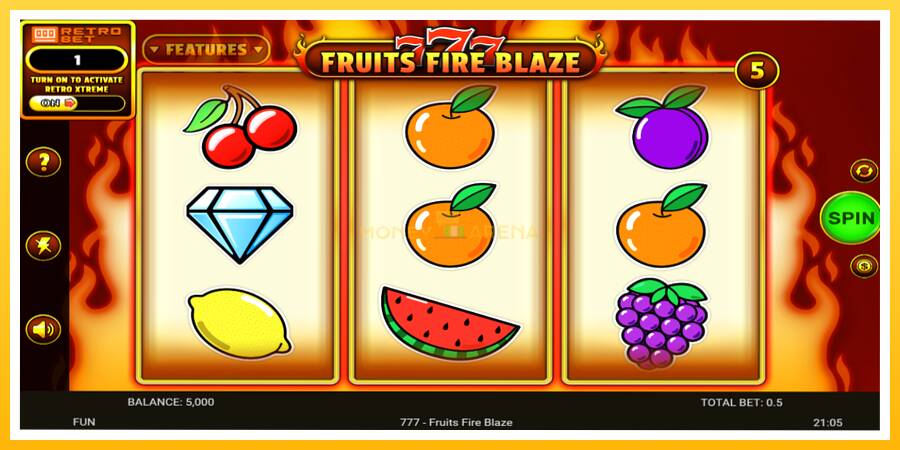 Kuva 2 pelikone 777 - Fruits Fire Blaze