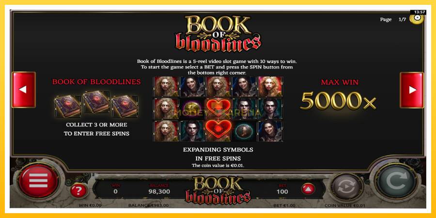 Kuva 5 pelikone Book of Bloodlines