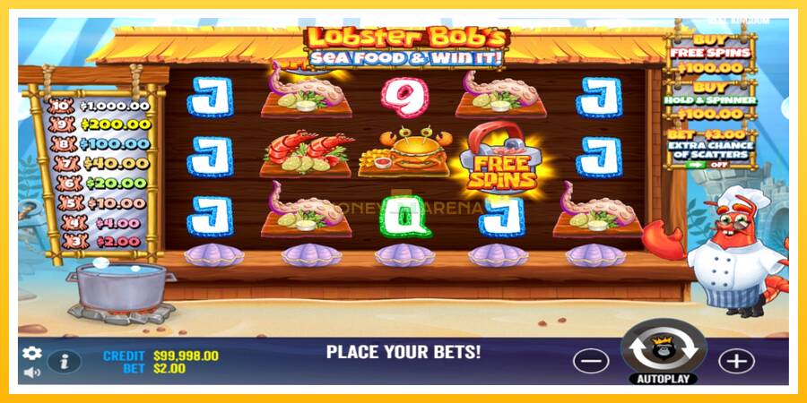 Kuva 2 pelikone Lobster Bobs Sea Food & Win It