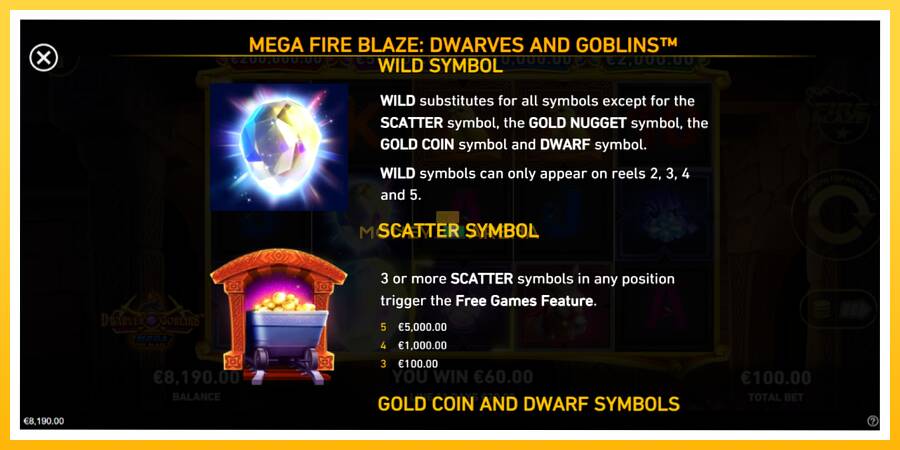 Kuva 5 pelikone Mega Fire Blaze: Dwarves & Goblins