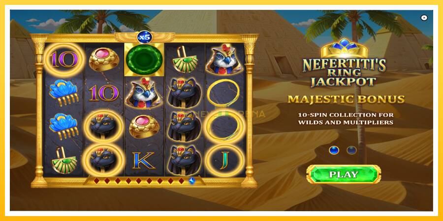 Kuva 1 pelikone Nefertitis Ring Jackpot