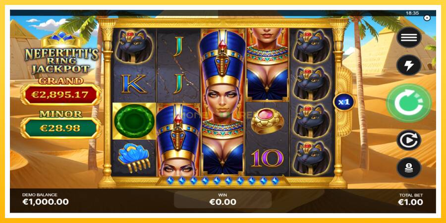 Kuva 2 pelikone Nefertitis Ring Jackpot