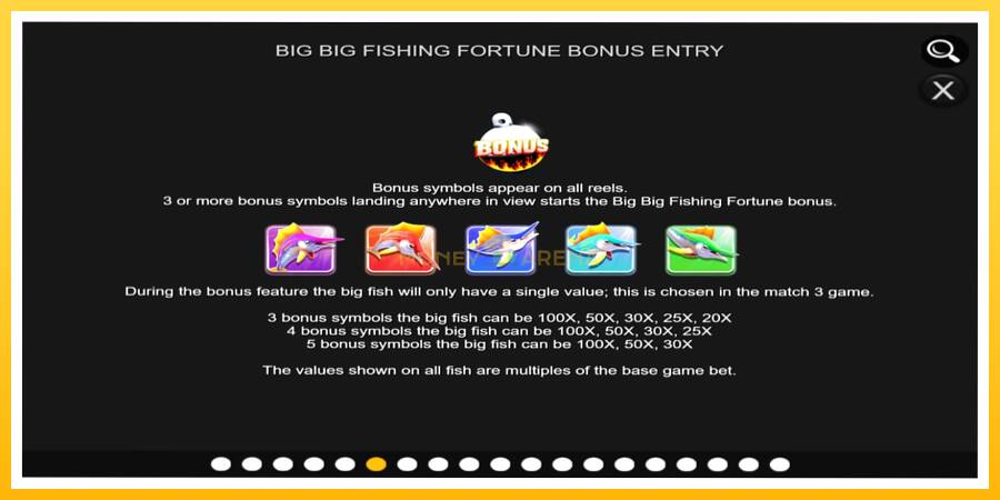 Kuva 6 pelikone Big Big Fishing Fortune