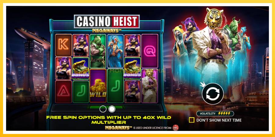 Kuva 1 pelikone Casino Heist Megaways