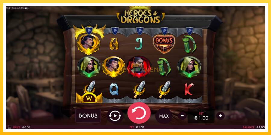 Kuva 2 pelikone Heroes & Dragons