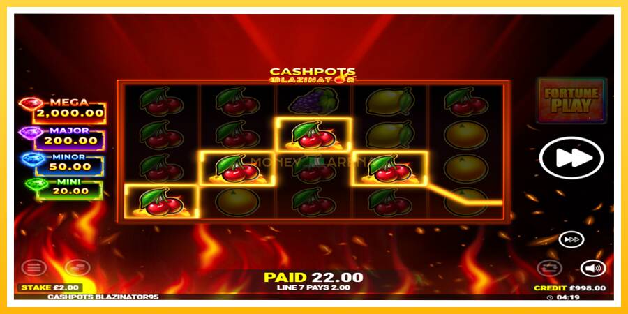 Kuva 3 pelikone Cashpots Blazinator